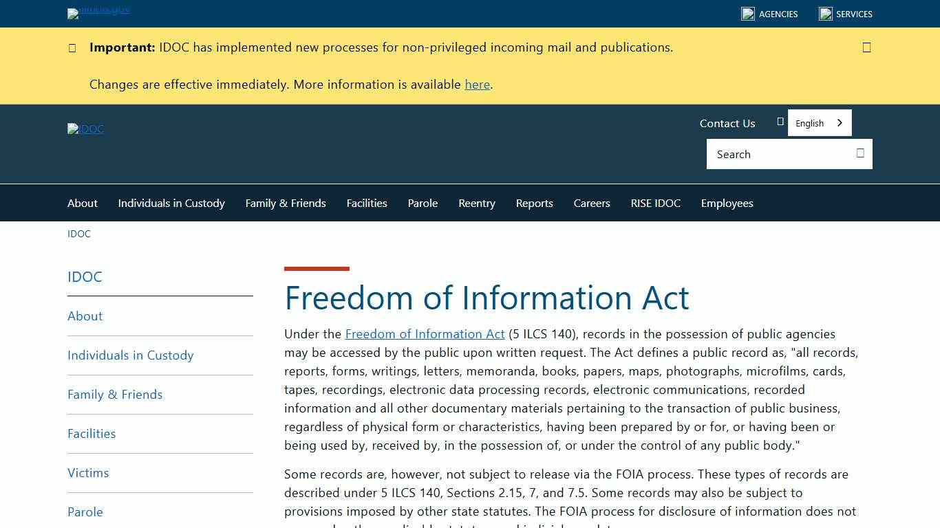 Freedom of Information Act